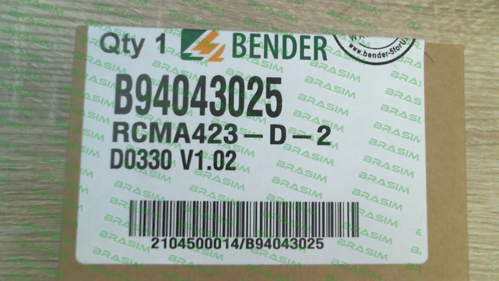 Bender-P/N: B94043025, Type: RCMA423-D-2 price