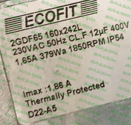 Ecofit-2GDF65 160x242L D22-A5 price