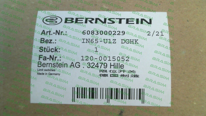 Bernstein-6083000229 \ IN65-U1Z DGHK price