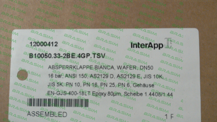 InterApp-B10050.33-2BE.4GP.TSV price