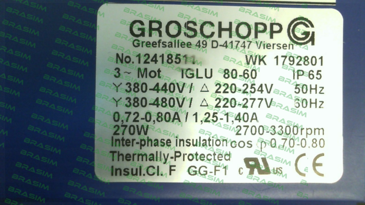 Groschopp-Type: IGLU 80-60 / IP65 price