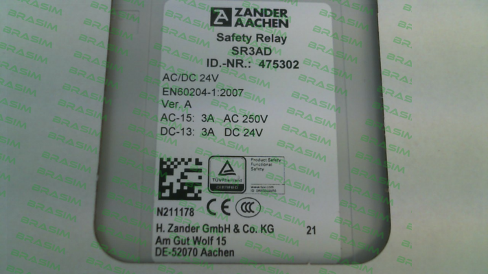 ZANDER AACHEN-475302 \ SR3AD AC/DC 24V price