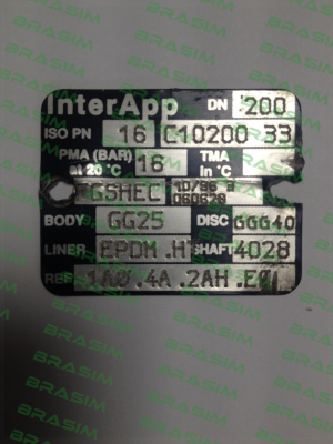 InterApp-Obsolete DN200 PN 16 C10200 33 replaced by D10200.33-2KR.41.2AH.E  price