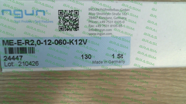 Ingun-24447 (ME-E-R2,0-12-060-K12V) price