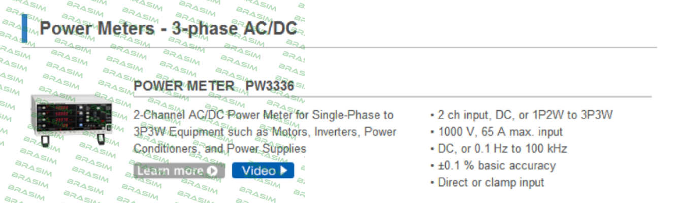 Hioki-PW3336 3-phase AC/DC  price