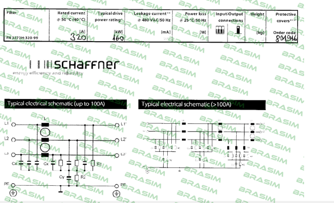 Schaffner-FN3270H-320-99 price