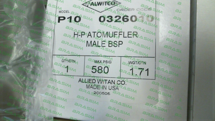 Alwitco-P10-580-0326010 price