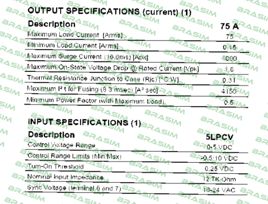 Crydom-5LPCV2475 5 VDC  price