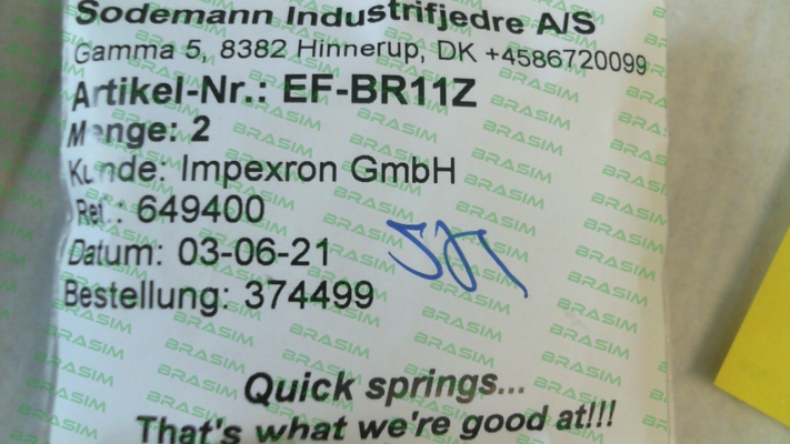 Sodemann-EF-BR11Z price