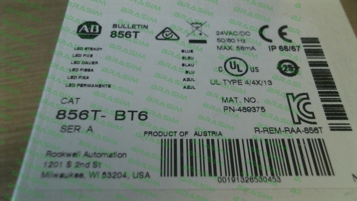 Allen Bradley (Rockwell)-856T-BT6 price