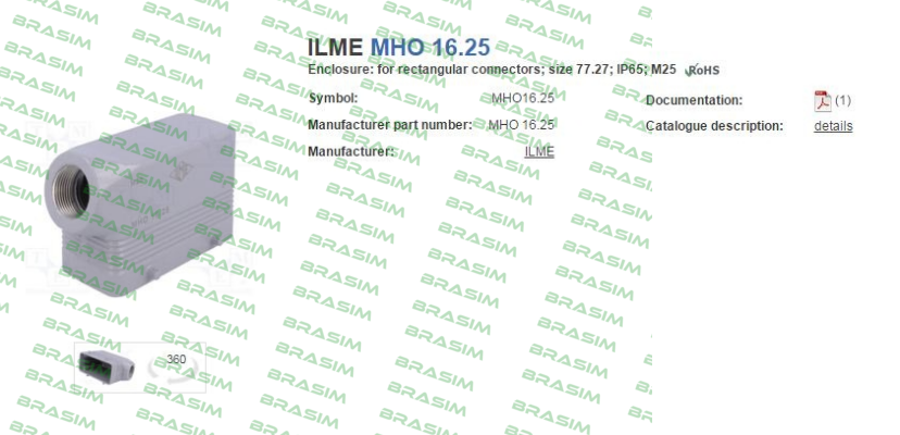 Ilme-MHO 16.25  price