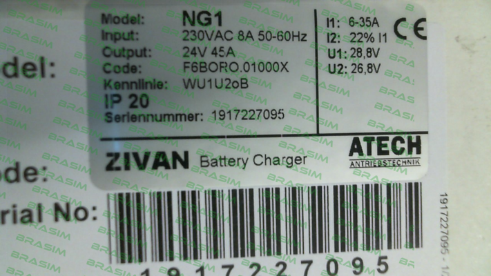 ZIVAN-F6BORO.01000X , type  NG1 230/24V 35 A price