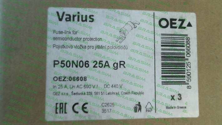 OEZ-P/N: OEZ:06608, Type: P50N06 25A gR price