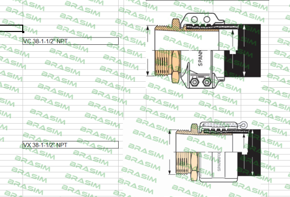 Elaflex-VC 38-1-1/2” NPT  price