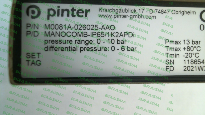 Pinter-MANOCOMB-IP65/1K2APDi price