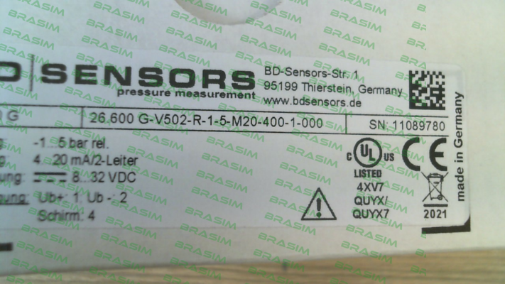 Bd Sensors-26.600 G-V502-R-1-5-M20-400-1-000 price