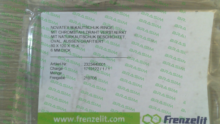 Frenzelit-Nr 05 9999 0600 (Novatex 80x120x15x 6mm) price