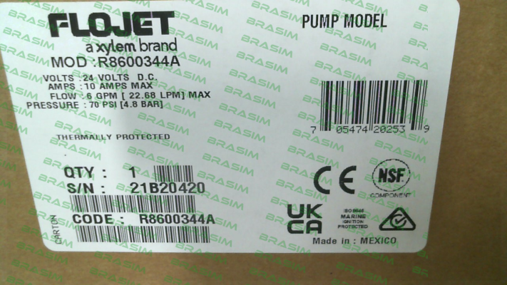 Flojet Pump-R8600344A price