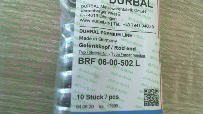 Durbal-BRF 06-00-502 price