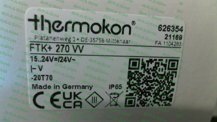 Thermokon-626354 (FTK+ 270 VV) price