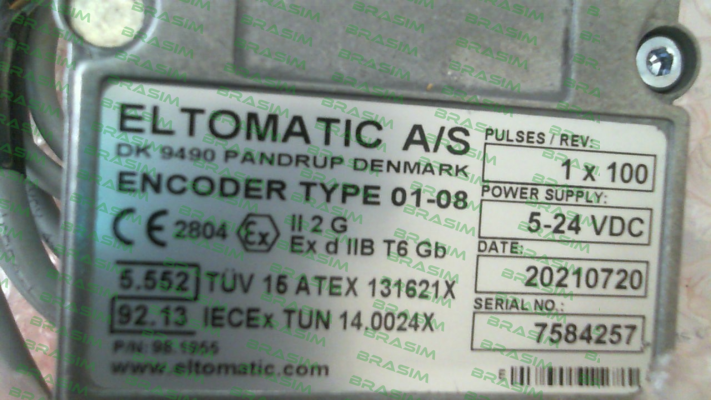 Eltomatic-Type 01-08 P/N 98.1955 price