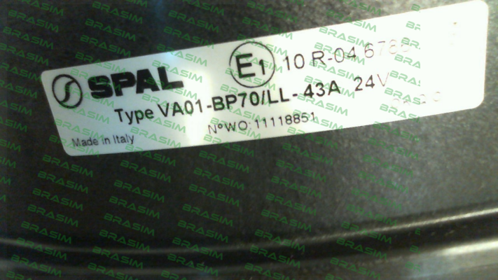 SPAL-VA01-BP70/LL-43A price