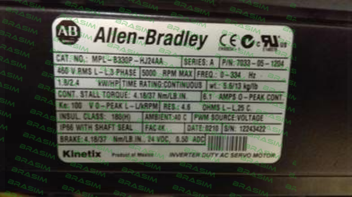 Allen Bradley (Rockwell)-MPL-B330P-HJ74AA price