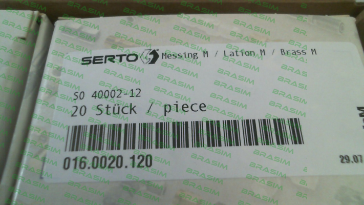 Serto-016.0020.120 / SO 40002-12 price