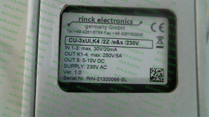 Rinck Electronic-CU-3xUI.K4/2Z/e&s/230V price