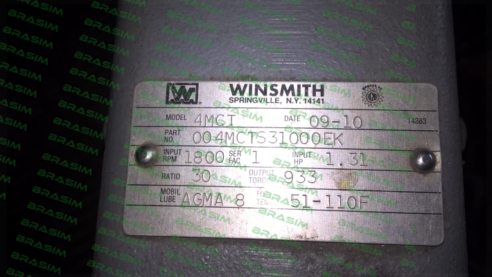 Winsmith-WINS_004MCTS31000EK  price