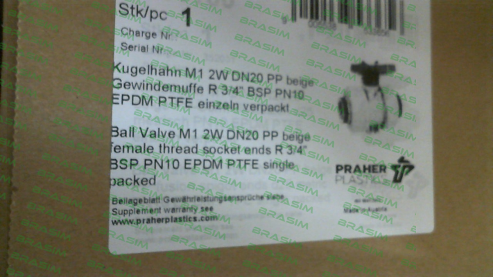 Praher-M1 PP 3/4" price