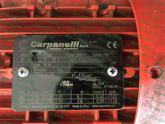 Carpanelli-L111035890036019 (Typ MM71b2-UL/CSA)  price