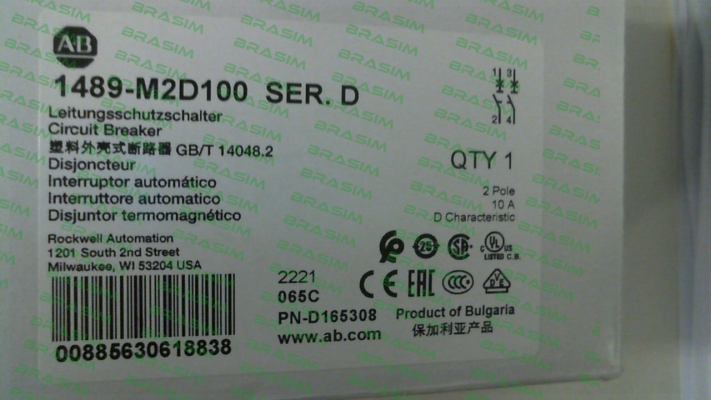 Allen Bradley (Rockwell)-1489-M2D100 price