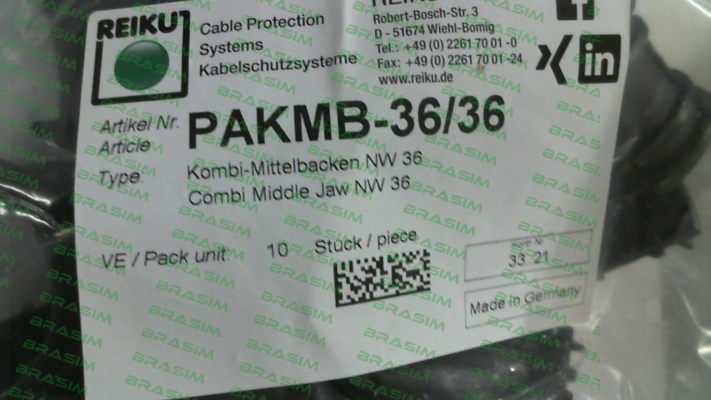 REIKU-PAKMB-36/36 (pack x10) price