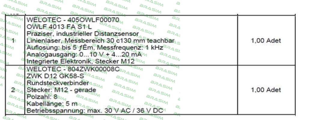 Welotec-OWLF 4013 FA S1 L price