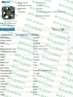 EBM Papst-612N/2GN  price