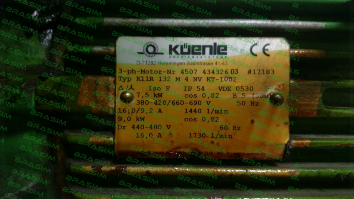 Küenle-K11R  132 M 4 NV KT-1002 oem  price