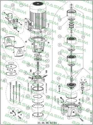 Lowara-KL01AC0 / Type: KIT TEN D22 Q1BEGG+OR SV HC price