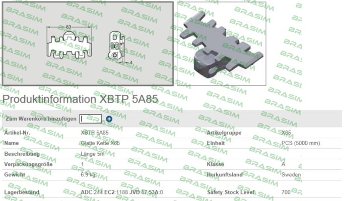 FlexLink-XBTP 5A85 price