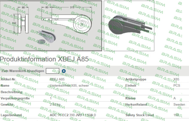 FlexLink-XBEJ A85 price