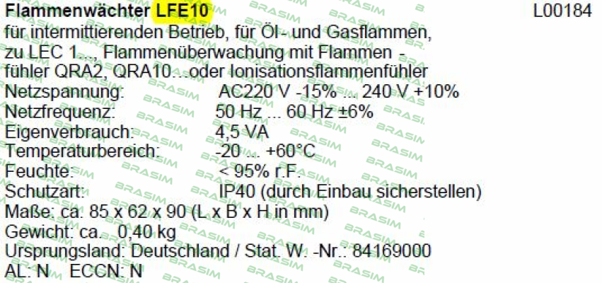 Siemens (Landis Gyr)-LFE10 (L00184) price