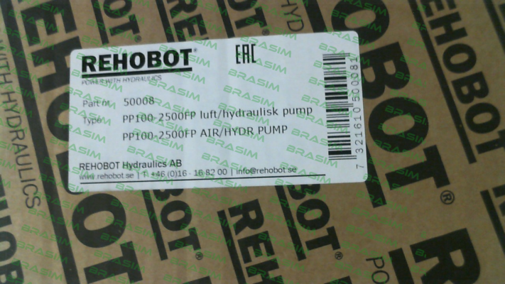 Rehobot-p/n: 50008, Type: PP100-2500FP price