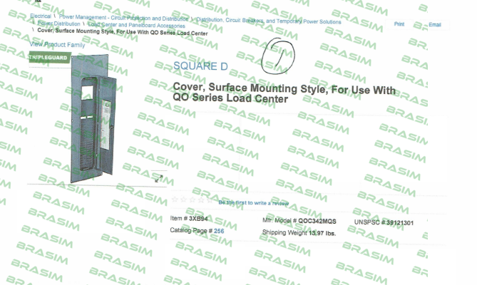 Square D (Schneider Electric)-QOC342MQS price