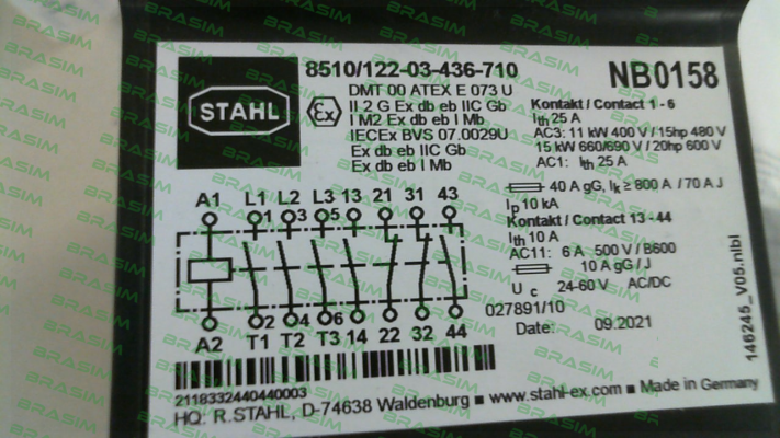 Stahl-P/N: 268751, Type: 8510/122-03-436-710 price