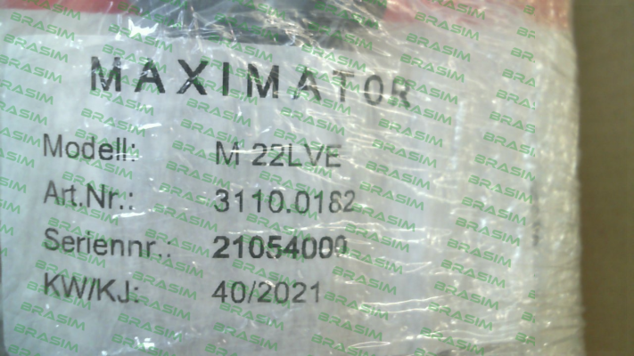 Maximator-Type M22LVE; 3110.0182 price