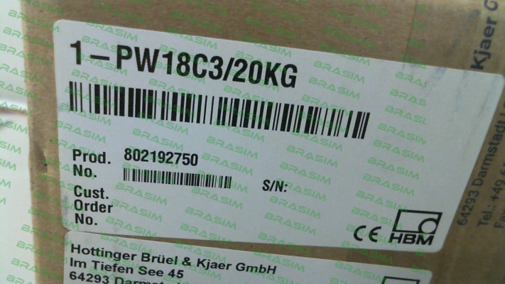 Hbm-PW18C3/20KG price