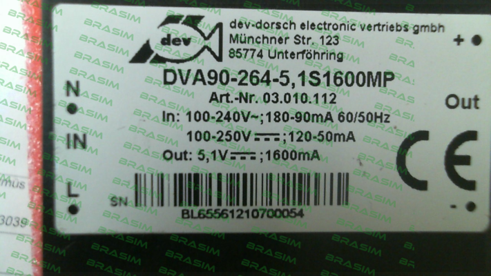 DEV-Dorsch Electronic-DVA90-264-5, 1S1600MP price