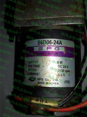 Spg Motor-S6D06-24A price