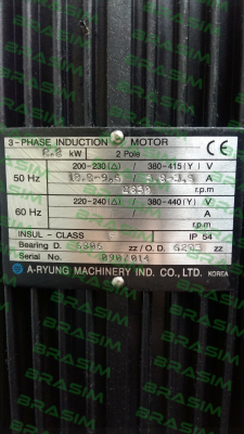 A-Ryung-Motor for Type ACRK4-100/10, 2.2 kW, 100 L/min  price