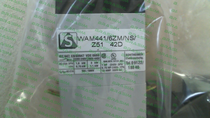 Sontheimer-P/N: 10003234, Type: WAM441/6ZM/NS/Z51 price